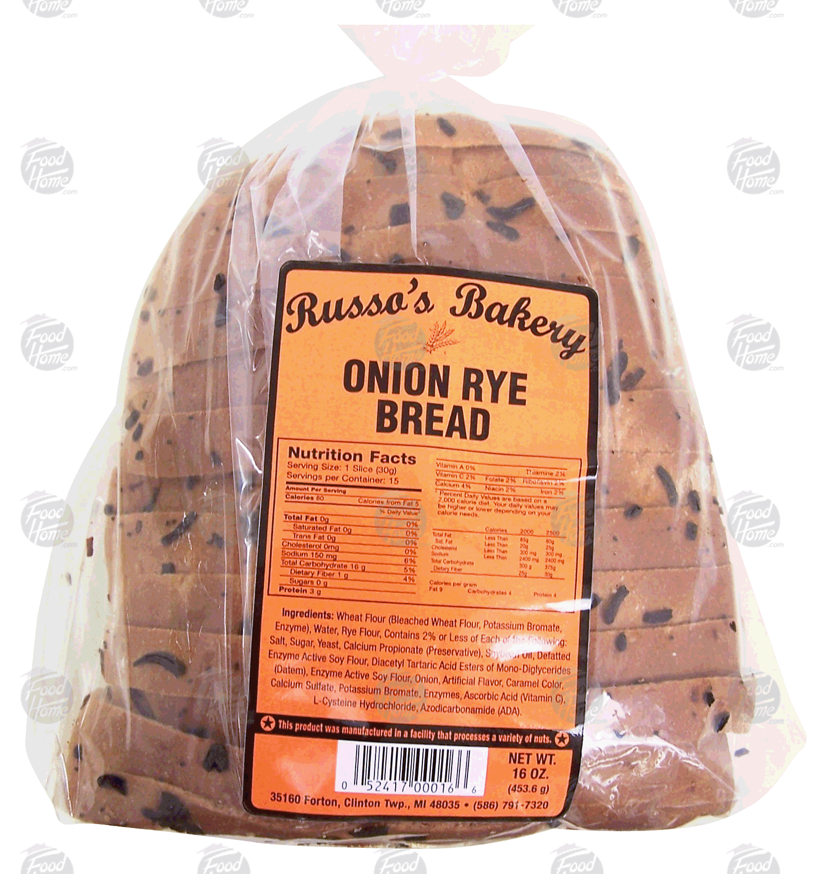 Russo's Bakery  onion rye bread Full-Size Picture